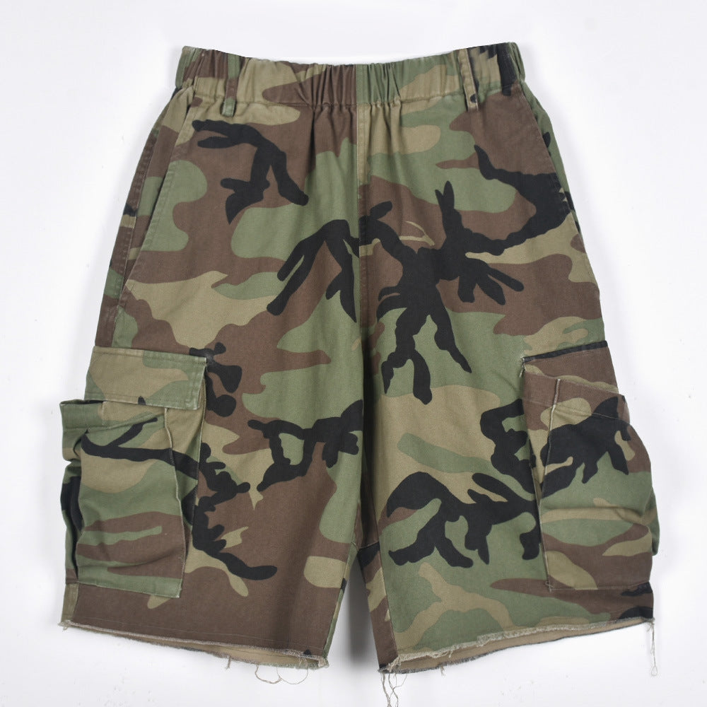 New Arrival High Quality Summer Fashion Casual Camouflage Camo Trousers Women Shorts Cargo Pocket Half Pants for Ladies