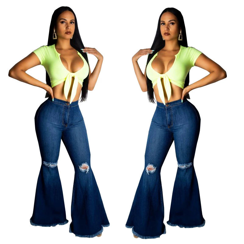 Women's Cropped Denim Pants