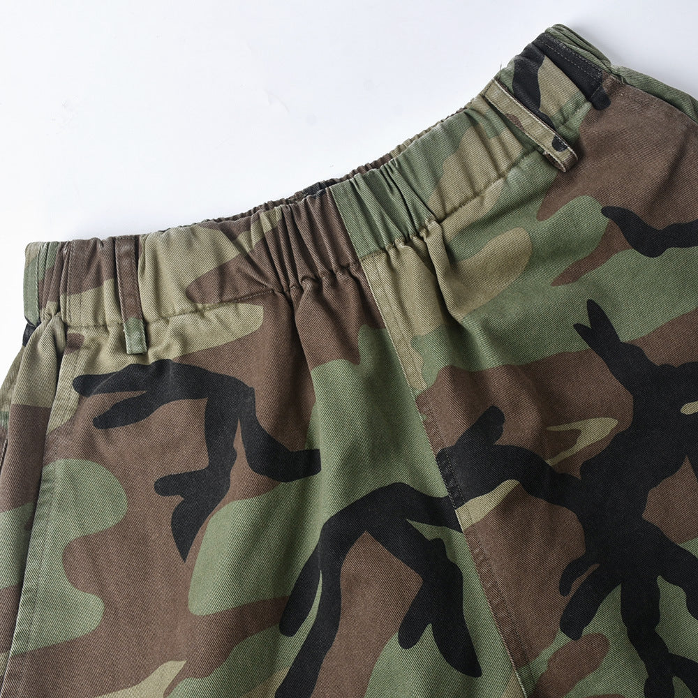 New Arrival High Quality Summer Fashion Casual Camouflage Camo Trousers Women Shorts Cargo Pocket Half Pants for Ladies