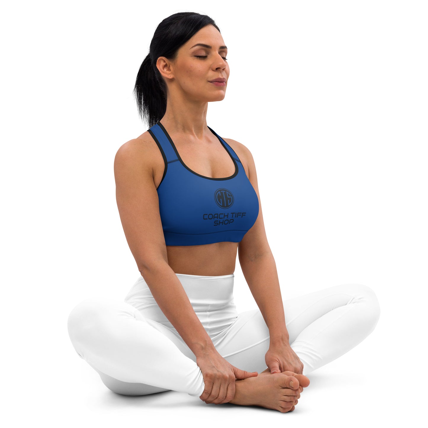 Coach Tiff Shop Sports Bra Blue