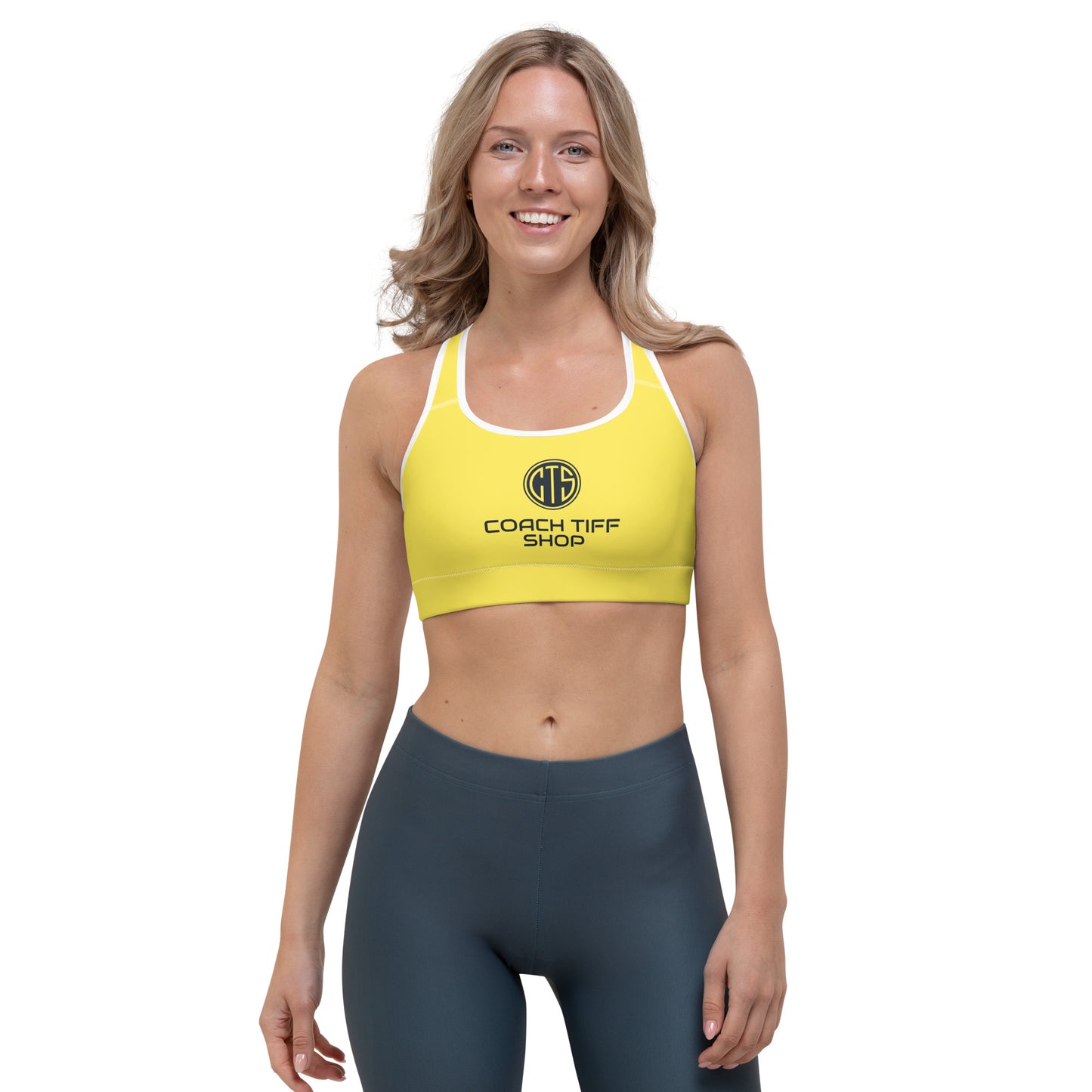 Coach Tiff Shop Sports Bra Yellow!