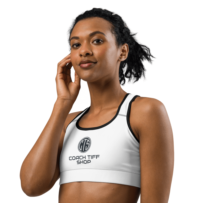 Coach Tiff Shop Sports Bra White!