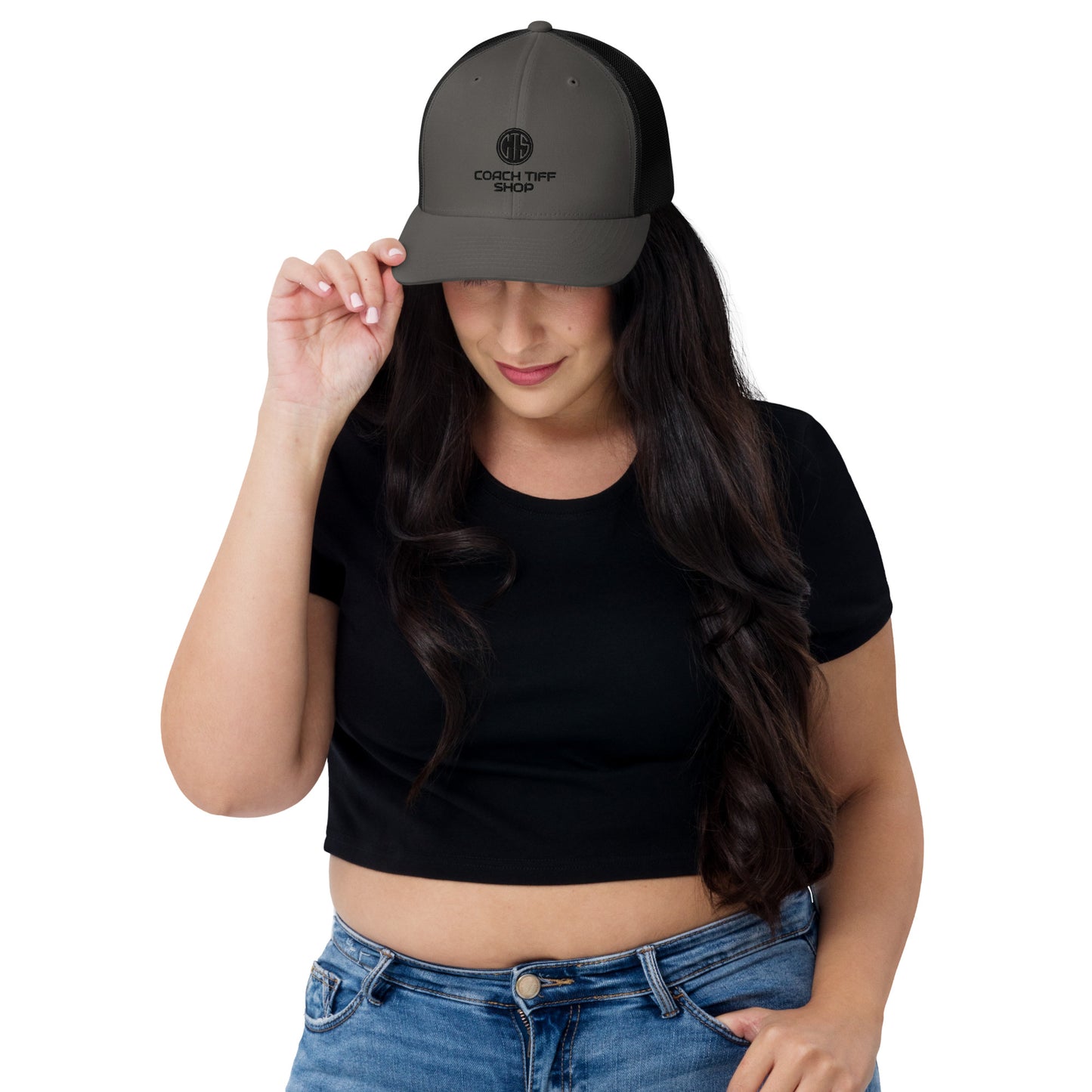 Coach Tiff Mesh Back Trucker Cap-black