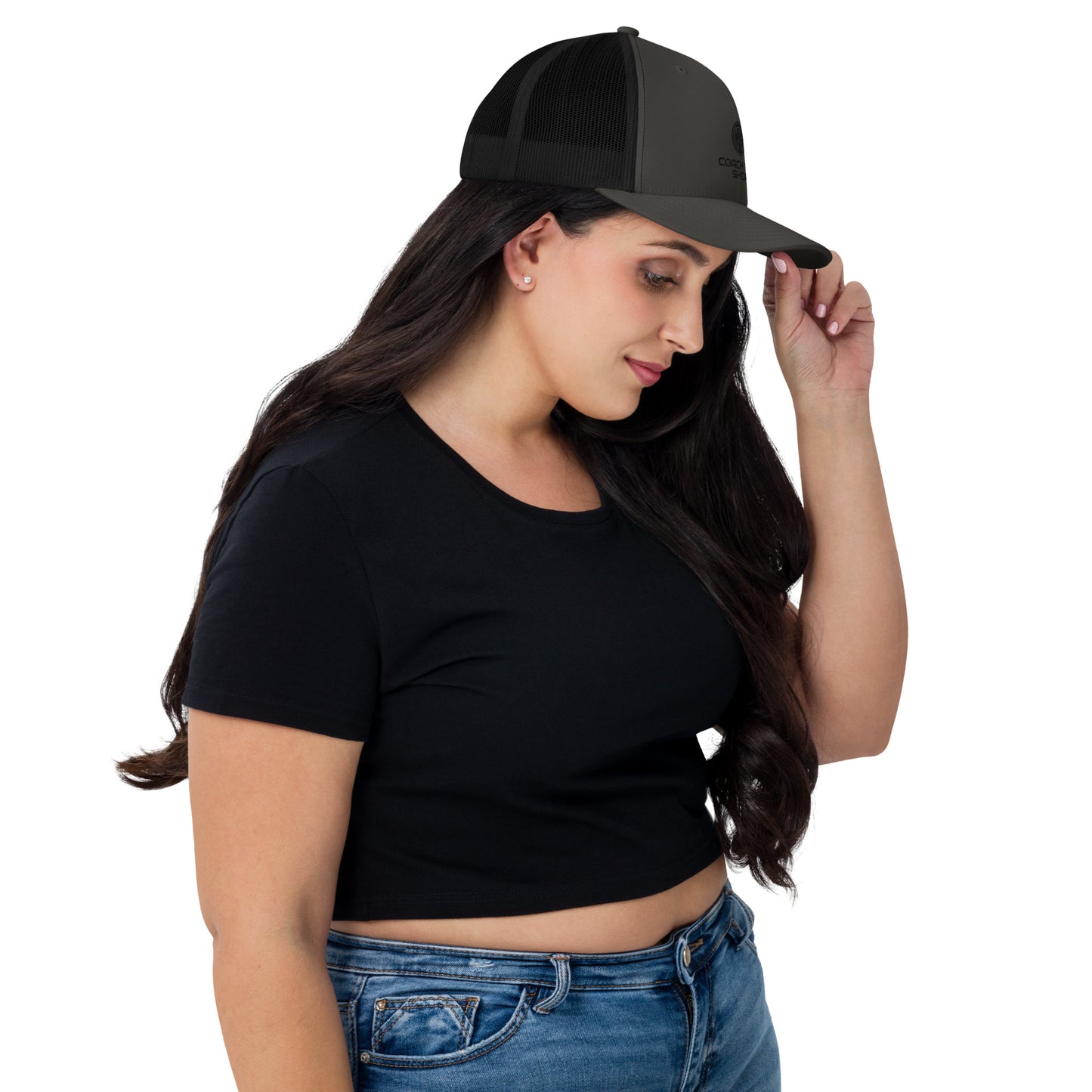 Coach Tiff Mesh Back Trucker Cap-black