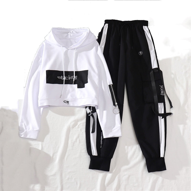 Streetwear Cargo Pants Loose High Waist Joggers